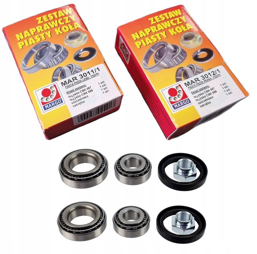 POLONEZ FSO - ŁOŻYSKA PIASTY PRZÓD NA DWA KOŁA L+P