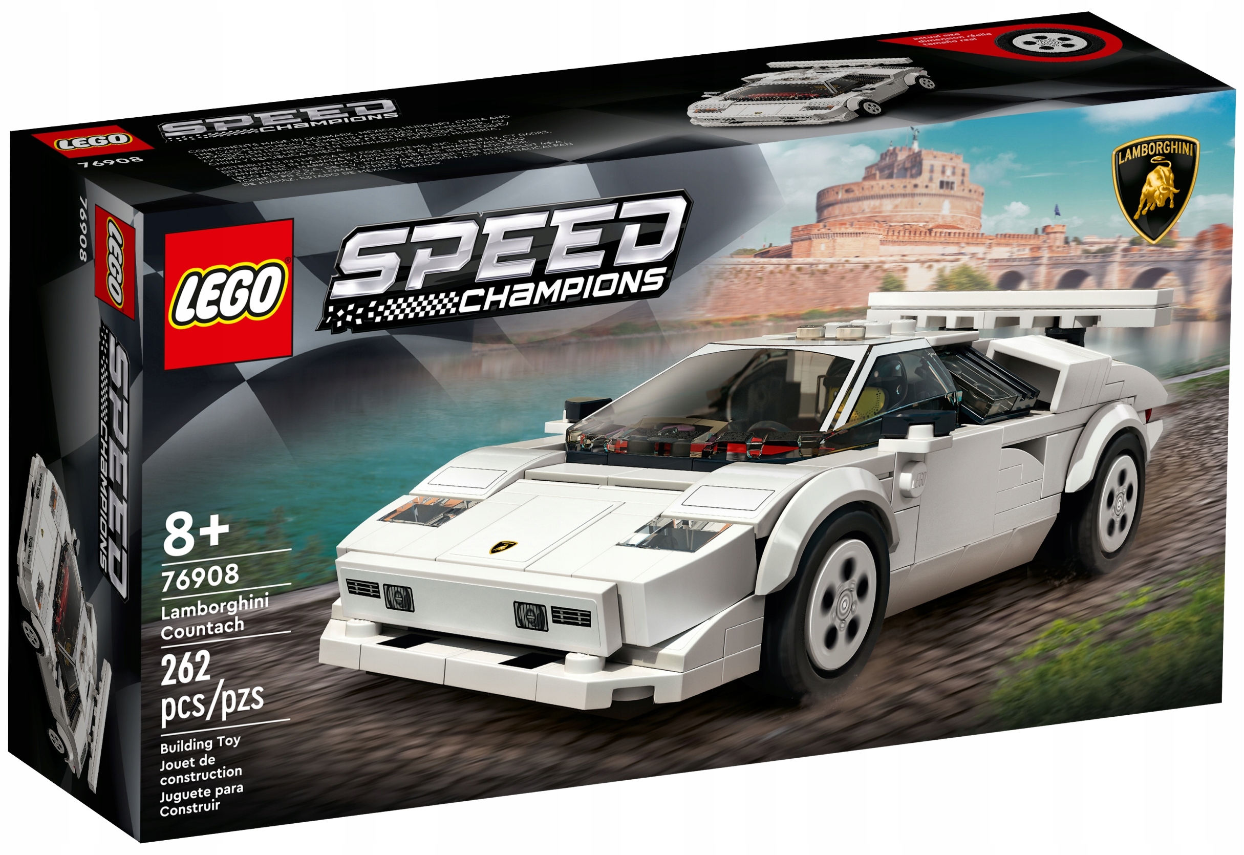 LEGO 76908 SPEED CHAMPION LAMBORGHINI COUNTACH SAMOCHÓD AUTO LAMBORGINI Marka LEGO