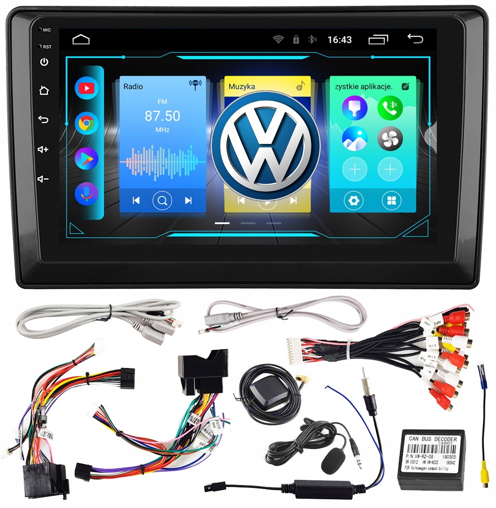 Автомагнитола для VW TRANSPORTER T5 T6 GOLF 4GB