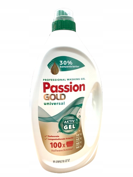 Levně Passion Gold Univerzální Gel na praní všech tkanin 4 l 100 praní