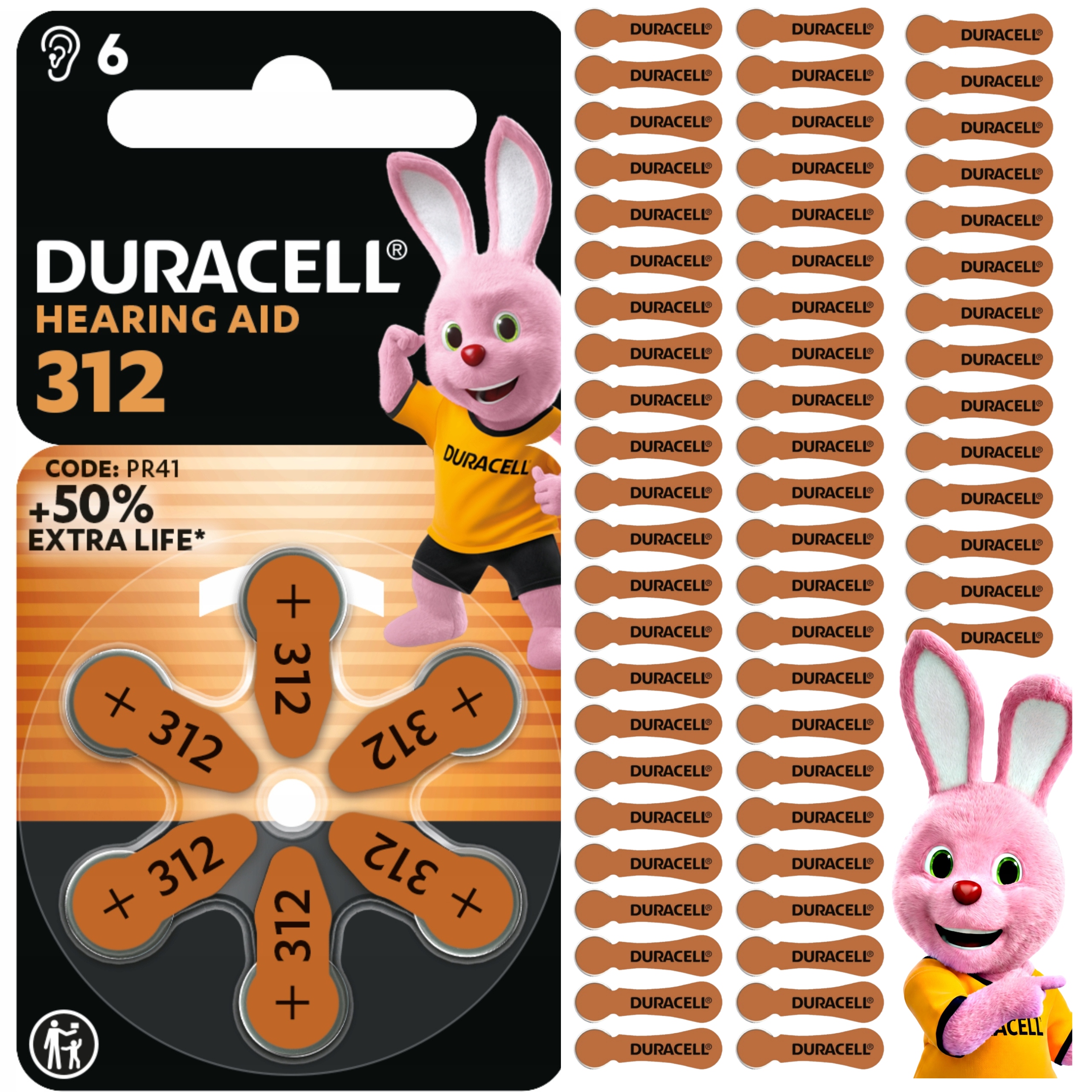 Baterie Aparatów Słuchowych 312 Pr PR41 Duracell 60x Wygraj Wyjazd Na Mecz