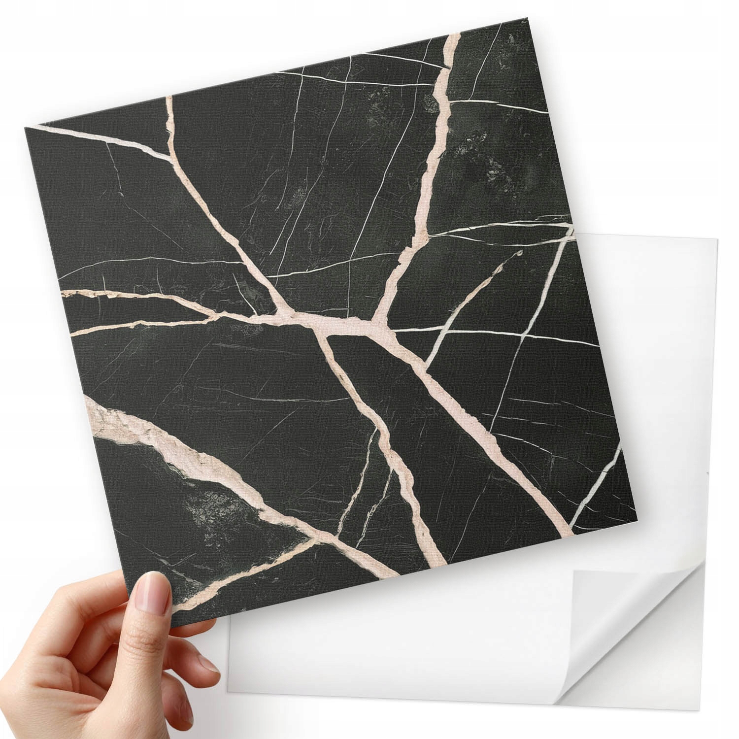 Samolepící nástěnné dlaždice Vinyl Stylový mramorový vzor 20x20x20 cm