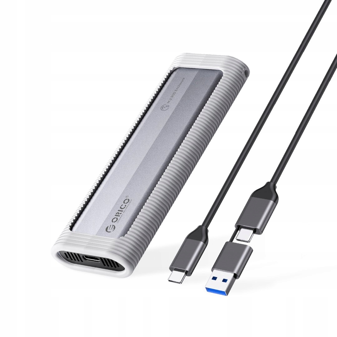 Kieszeń obudowa na dysk AXM2F-V1 M.2 Ngff Usb-c 5Gb/s szara