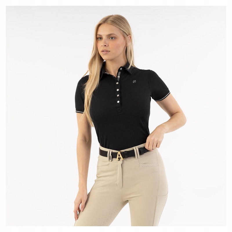 Polokošile jezdecké Anky Essential 26SS černé M polygiene