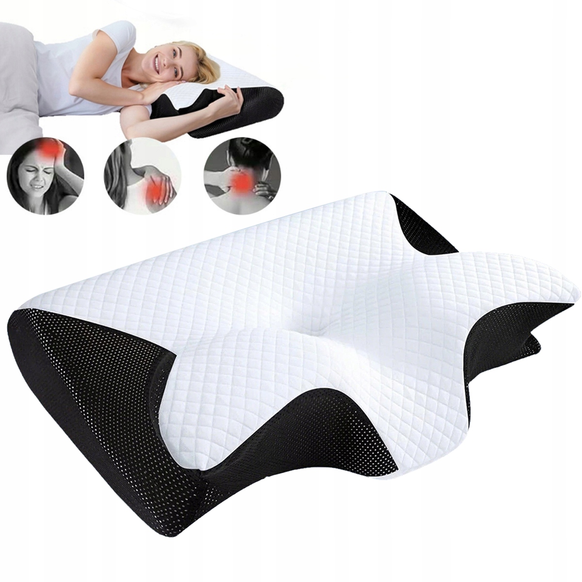 Poduszka Szyjna, Ulga W Bólu Szyi I Ramion, Pianka Z Pamięcią Kształtu