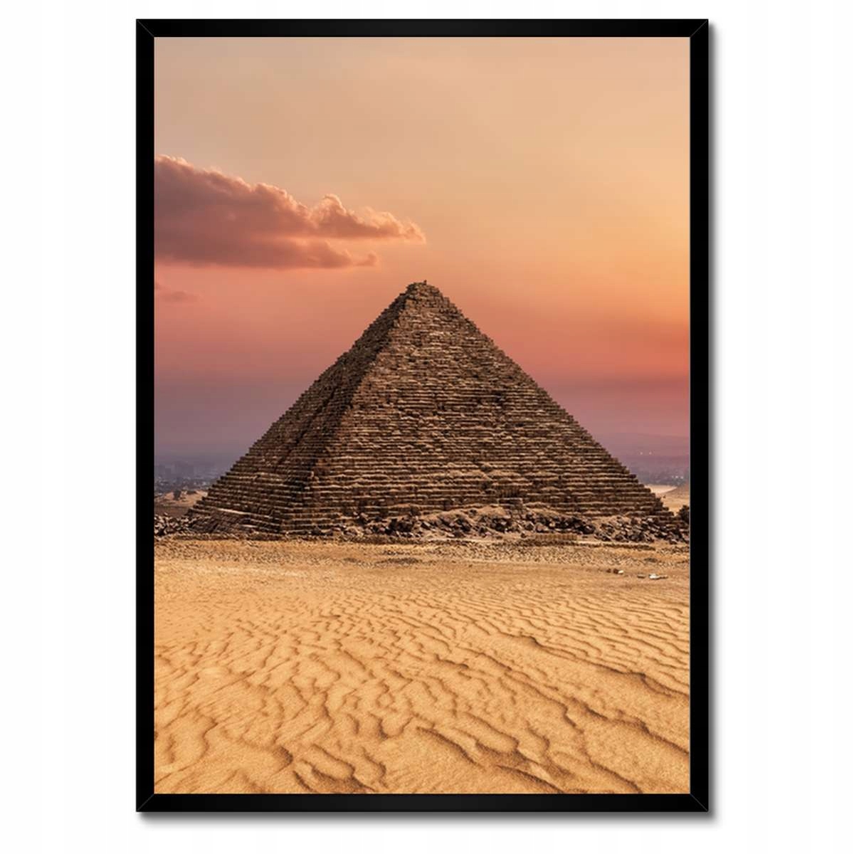 Plakáty v rámu 50x70 Menkaureova pyramida Egypt