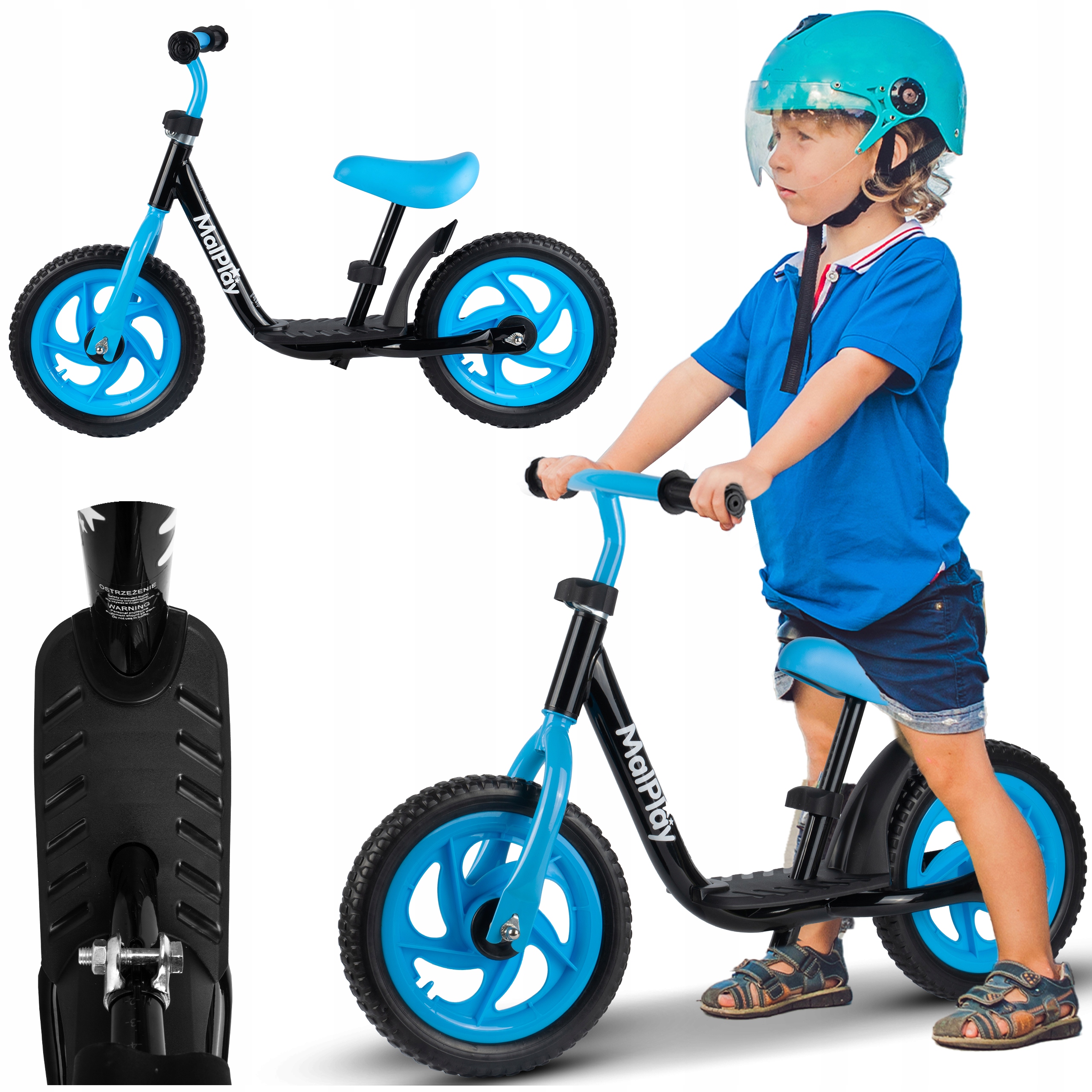 Rowerek Biegowy Rower Dla Dzieci Lekki Regulowane Kierownica I Siodełko