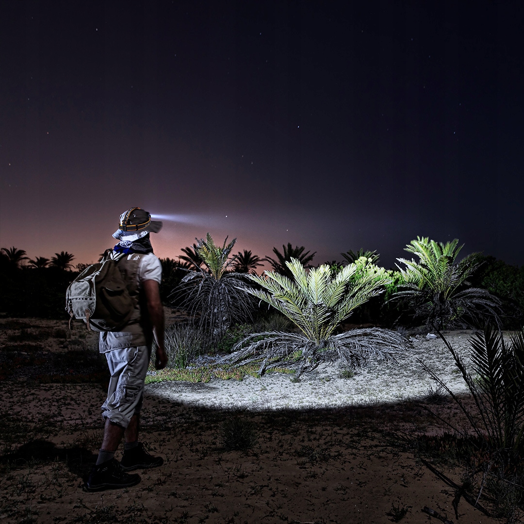 Latarka diodowa Fenix HM60R czołówka 1300 lm USB-C Długość 8.5 cm