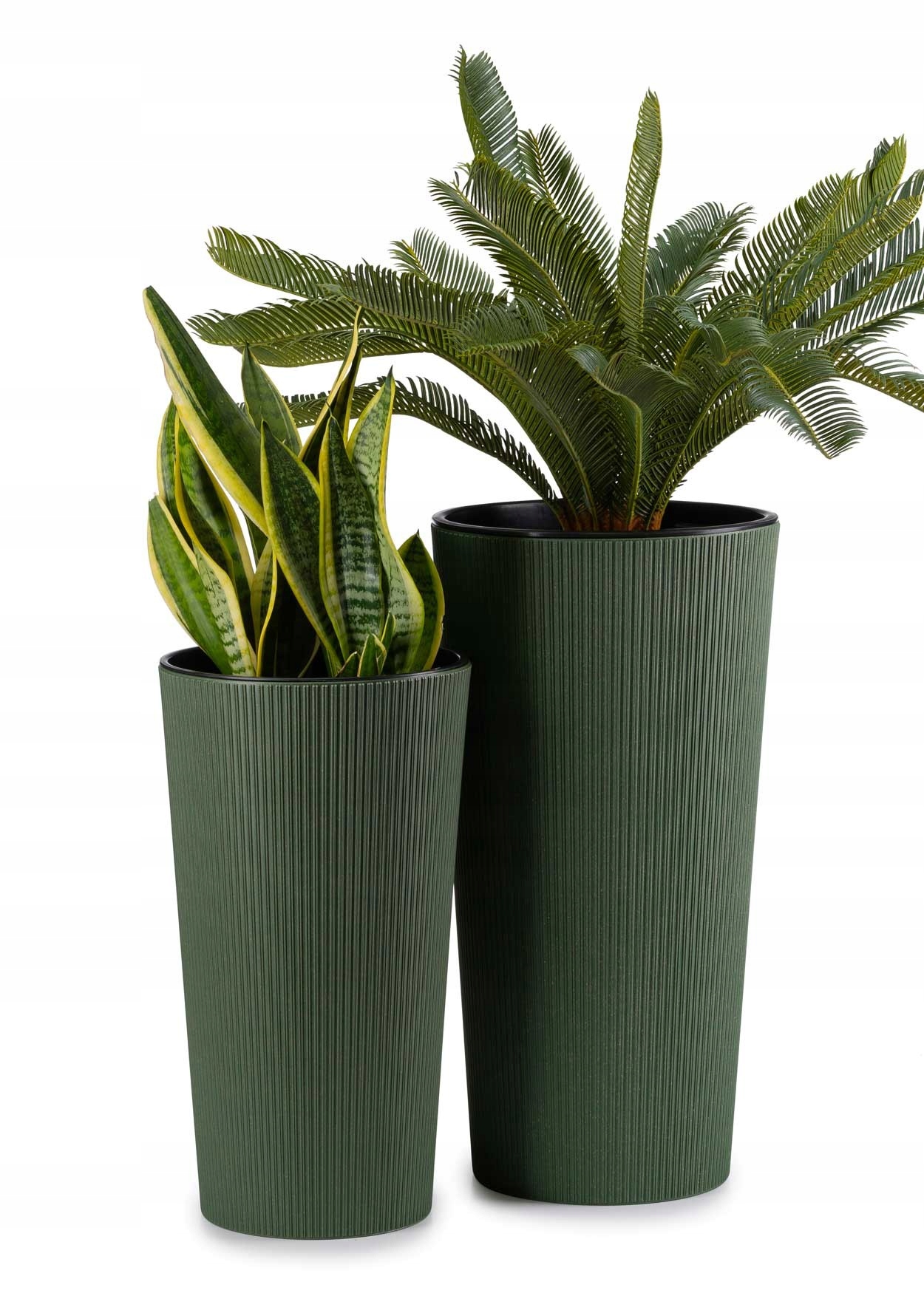 Zestaw 2x Doniczka Donica Wkład Kwietnik Wysoka Ogrodowa 57 cm Slim Taras