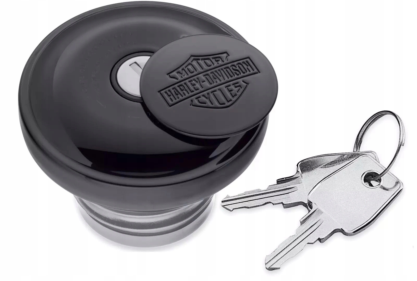 Zátka palivovej nádrže Harley Davidson Bar & Shield Logo Self-Locking black Oem
