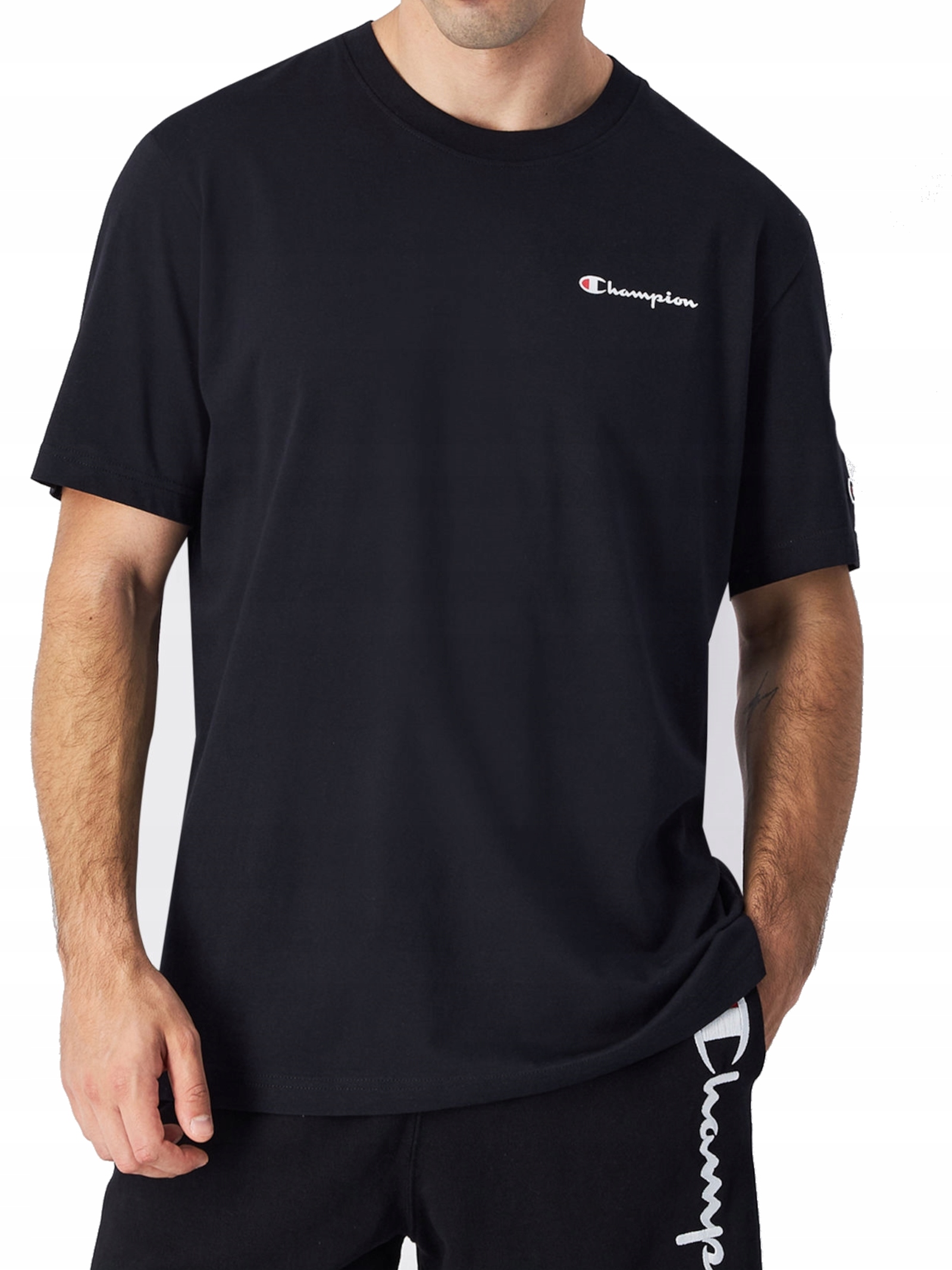 Tričko Champion 220264-KK001 bavlněné sportovní tričko černé M