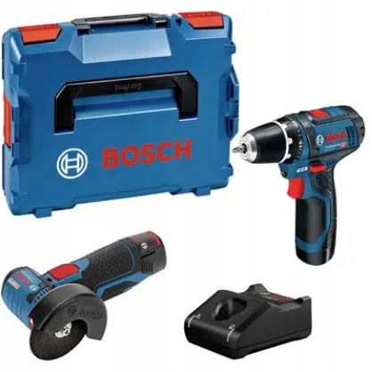 Zestaw Narzędzi Szlifierka Kątowa Wkrętarka Akum 2*2AH 615990N2U Bosch
