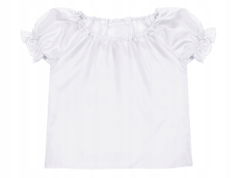 STRÓJ GALOWY BLUZKA SPÓDNICZKA BIAŁO-CZARNY 5el Rozmiar 128