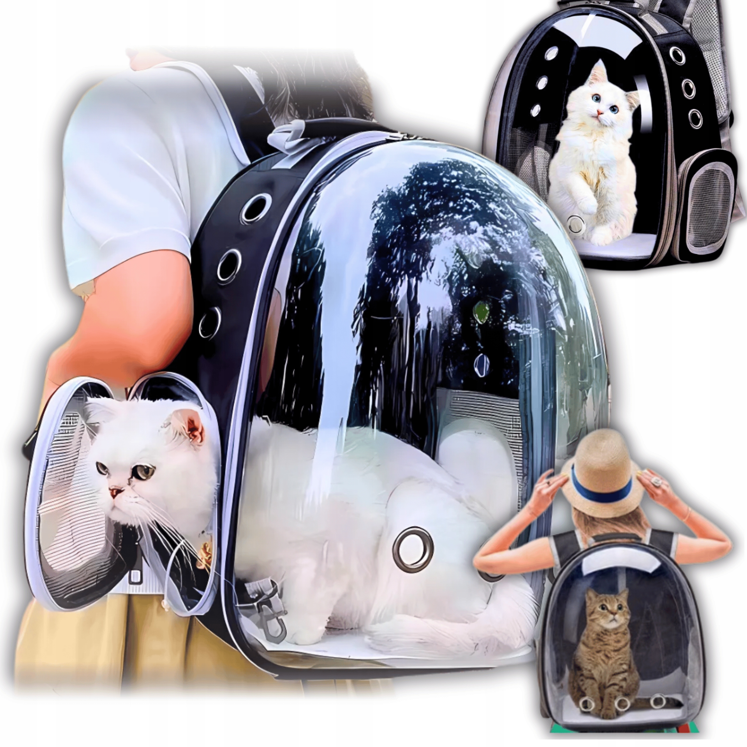 Levně Přepravka Pro Kočky Psa Batoh Nosítko Taška Kotec Velký králík Zvířata