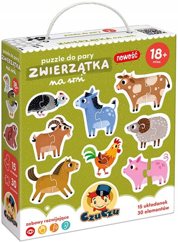 

Czuczu Puzzle do pary Zwierzątka na wsi 18m+