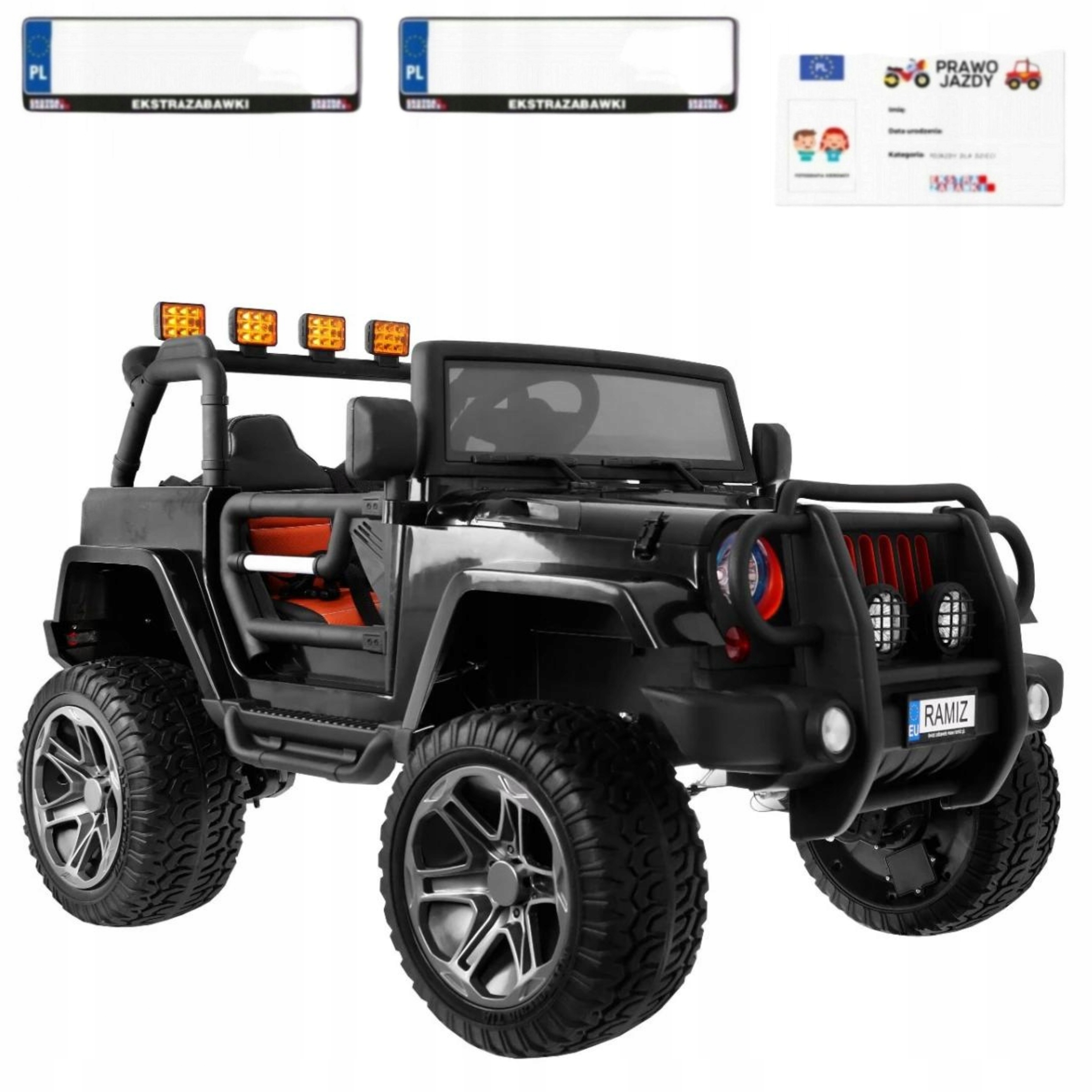 

Auto Monster Jeep Na Akumulator 4x4 Dzieci Duże