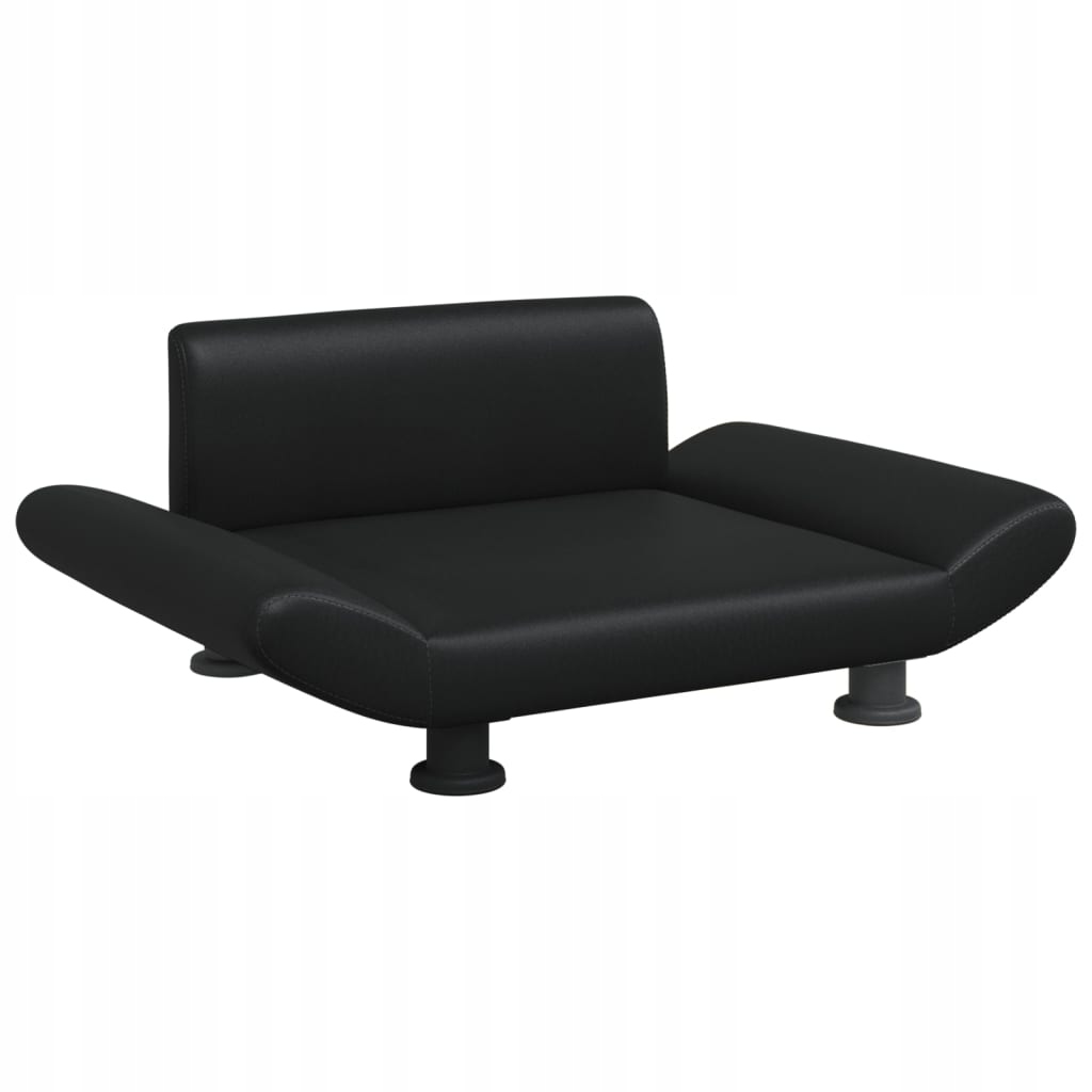 Levně VidaXL Pelíšek křeslo pro psa, černé, 70x45x28 cm, umělá kůže