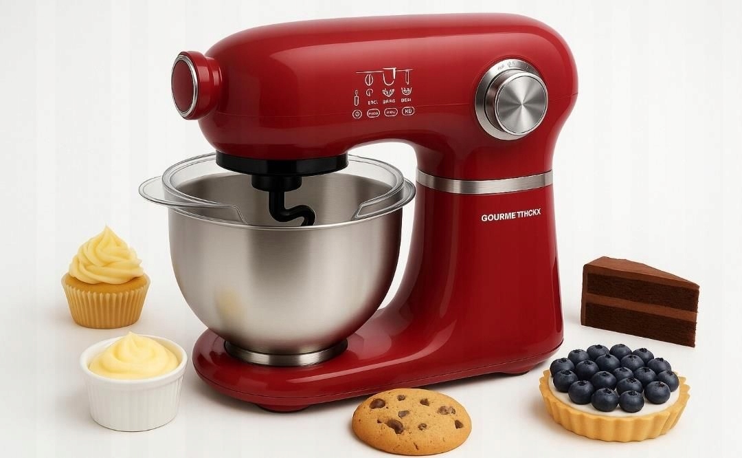 Kuchyňský robot Gourmetmaxx KM-5015-GS 1000 W červený