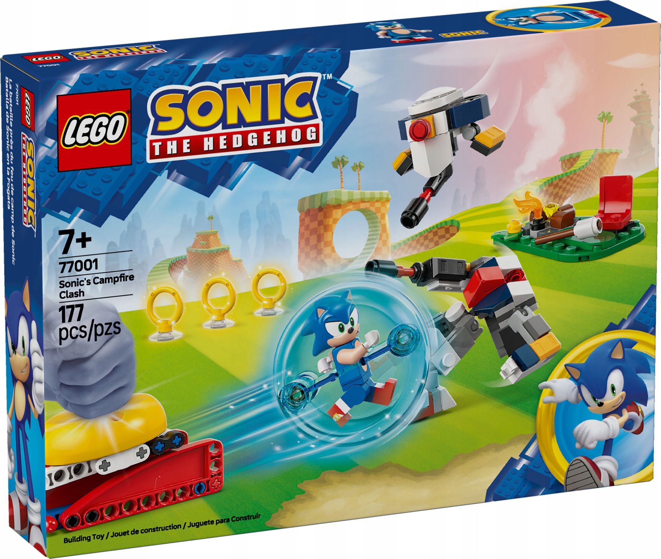 Lego Sonic The Hedgehog Sonic A Bivakovací Bitva Sada Kostek 77001