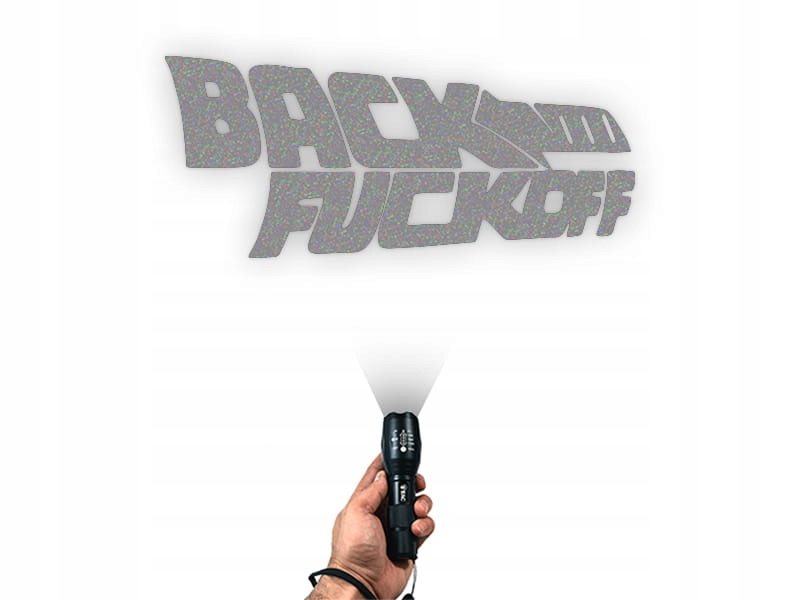 BACK THE F*CK OFF - Naklejka na samochód na auto ODBLASKOWA Producent Inny