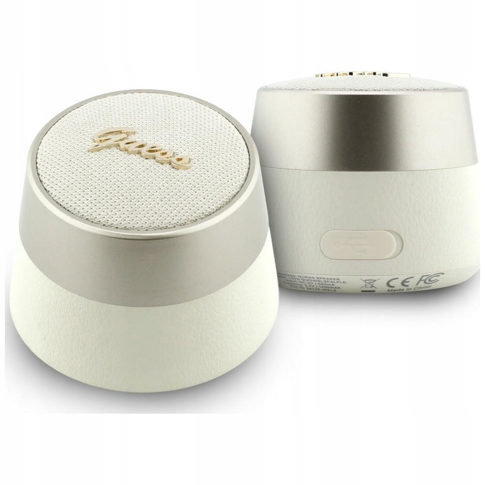 Bluetooth reproduktor Guess 5W Script Metal Logo zlatý