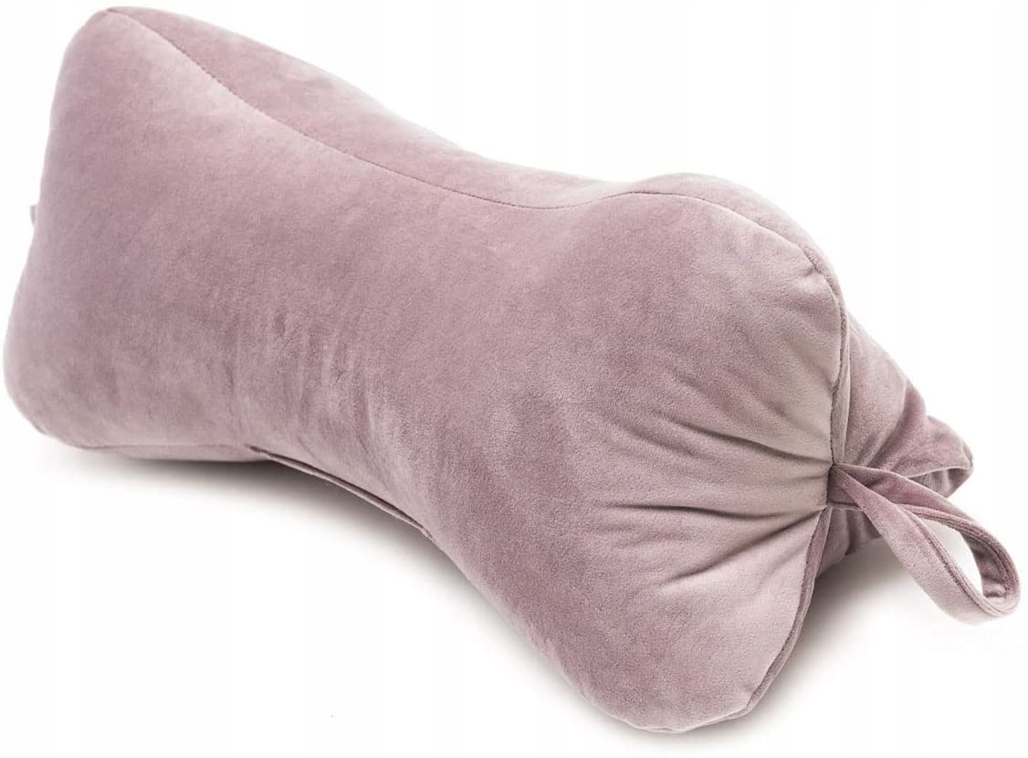 

Poduszka Pod Kark Szyje Kość Różowy Velvet