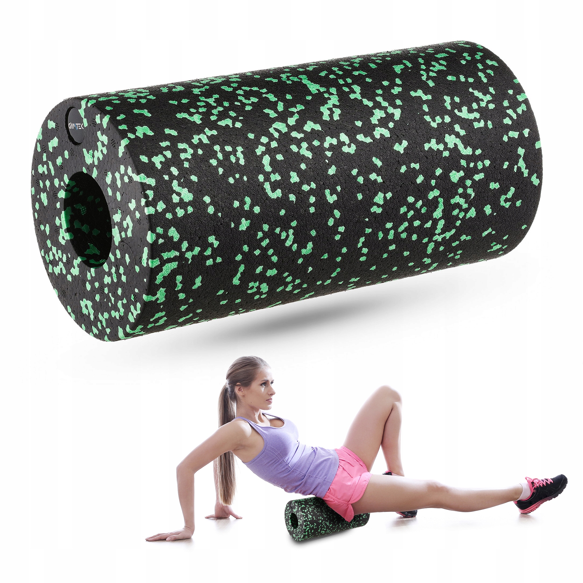 WAŁEK ROLLER DO MASAŻU ĆWICZEŃ FITNESS PIANKA EPP GŁADKI GYMTEK