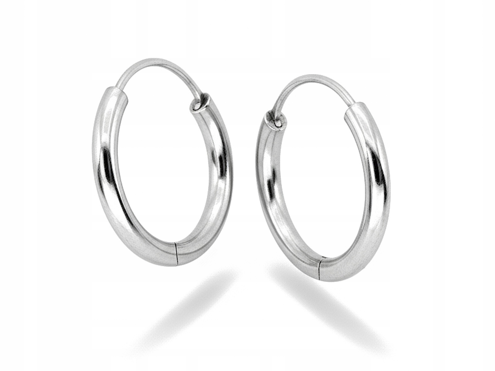 Dámské stříbrné náušnice 925 jemné Kolečka 20 mm módní jako dárek pro ni