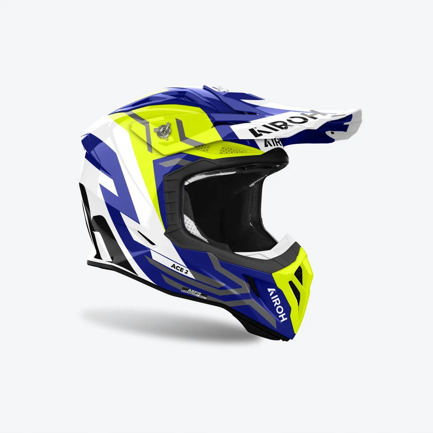 Airoh Cross Enduro Atv Štvorkolka Aviator Ace 2 Ground Žltá Lesklá Ko