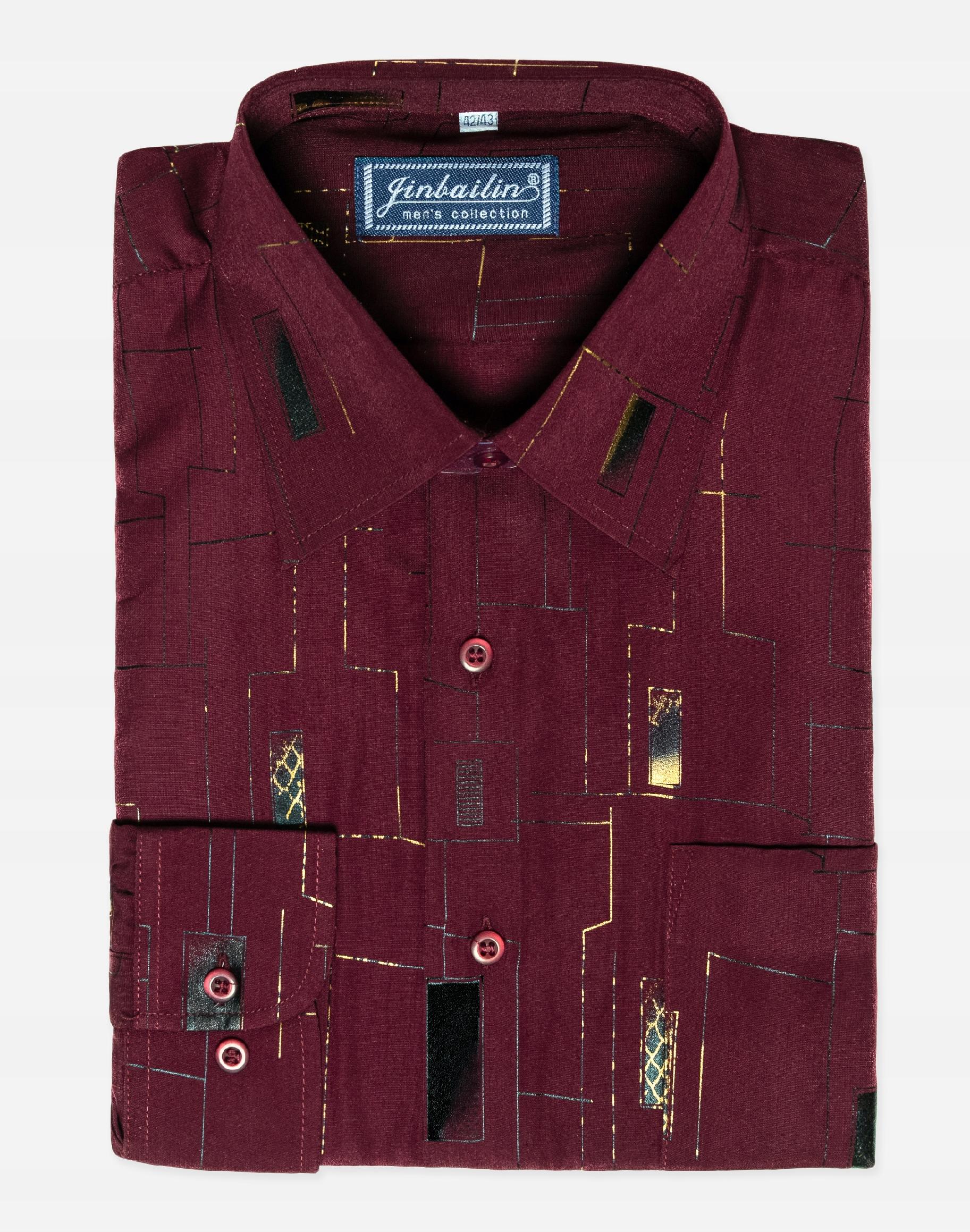 Elegancka Koszula Męska Długi Rękaw Q4-2 41/42 Marka Megitarnow