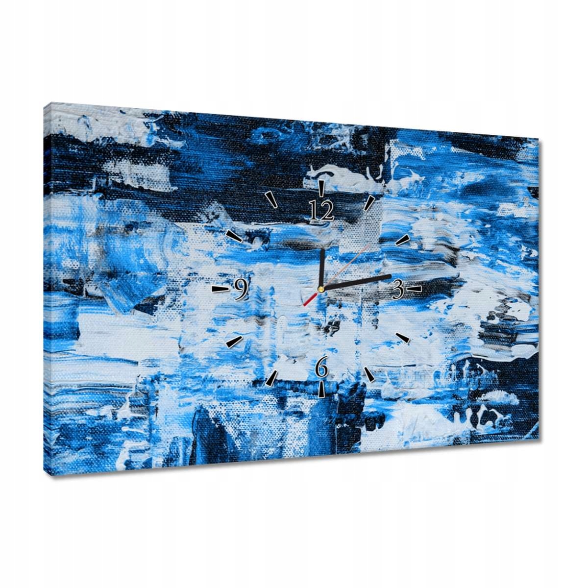 Hodiny 60x40 Abstrakce Classic Blue