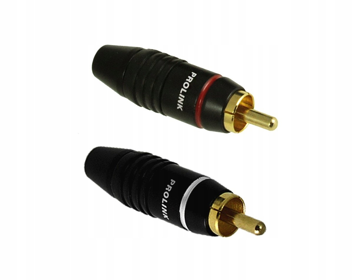 

Wtyk Cinch Rca złocony Prolink TRC-019 Czerwony