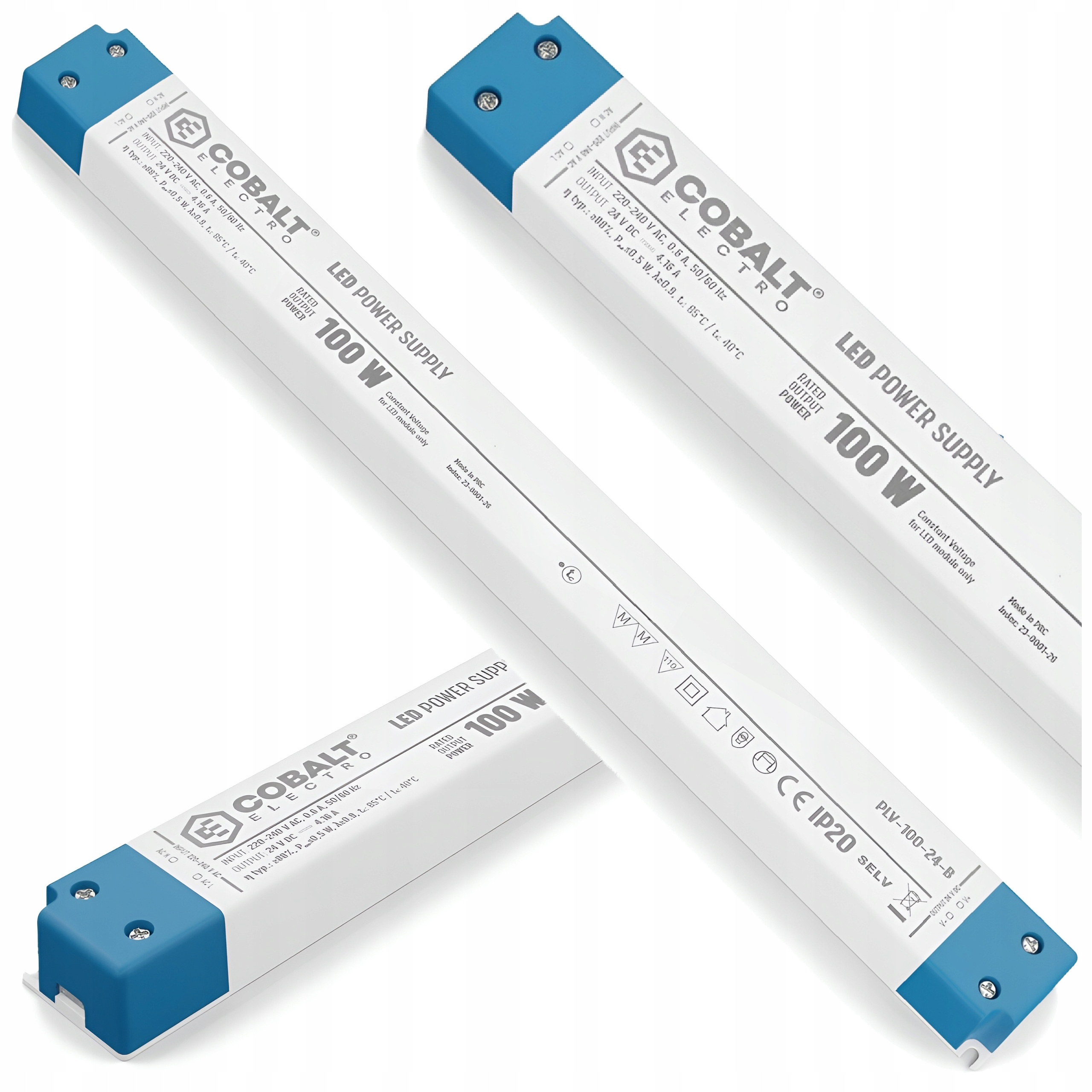 Led zdroj 24V 100W nábytkový CobaltElectro pro nábytek Štíhlá konstrukce