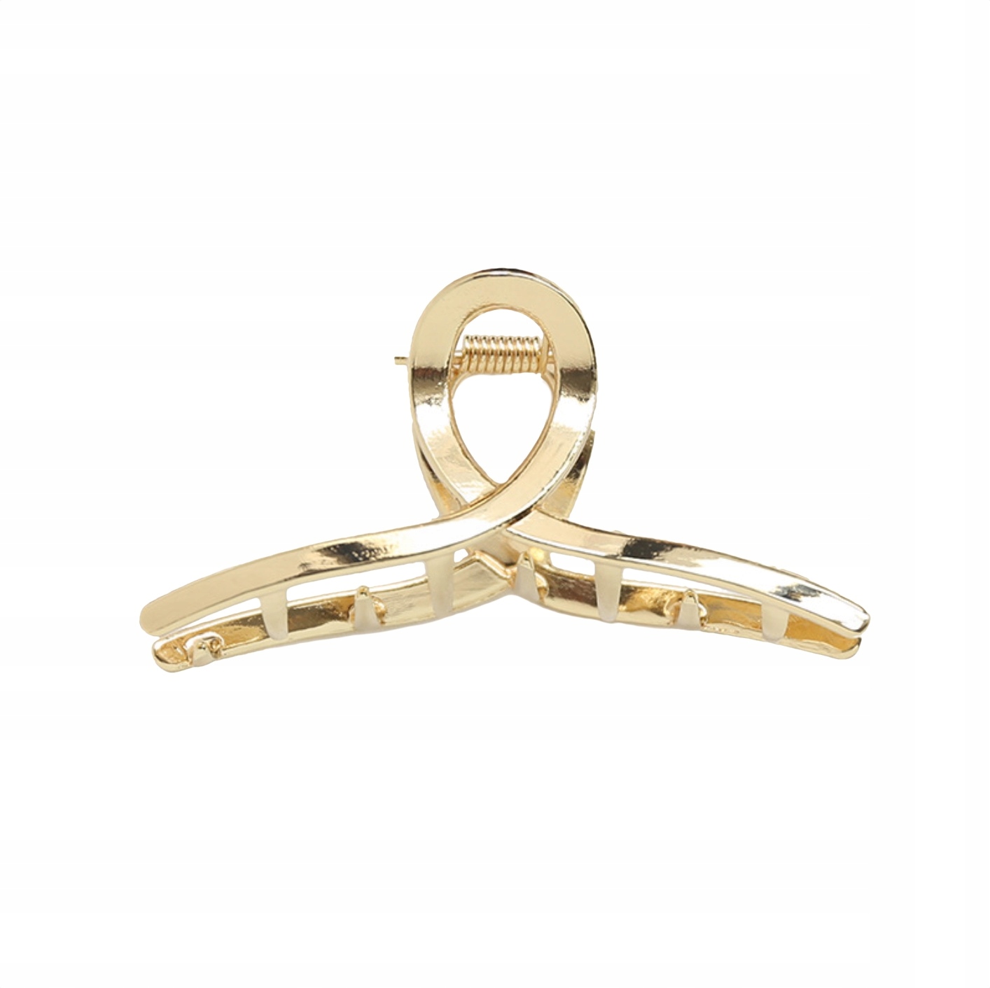 

Klamra do włosów metalowa spinka szczęka złota