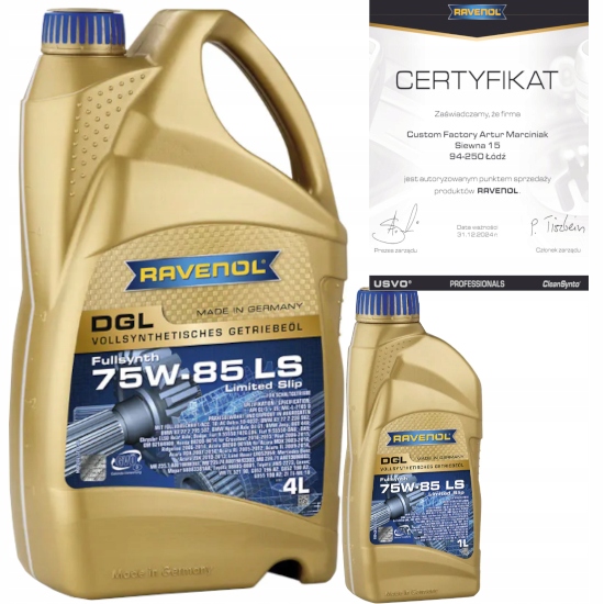 RAVENOL DGL 75W85 LS GL-5 5L - OLEJ PRZEKŁADNIOWY LIMITED SLIP
