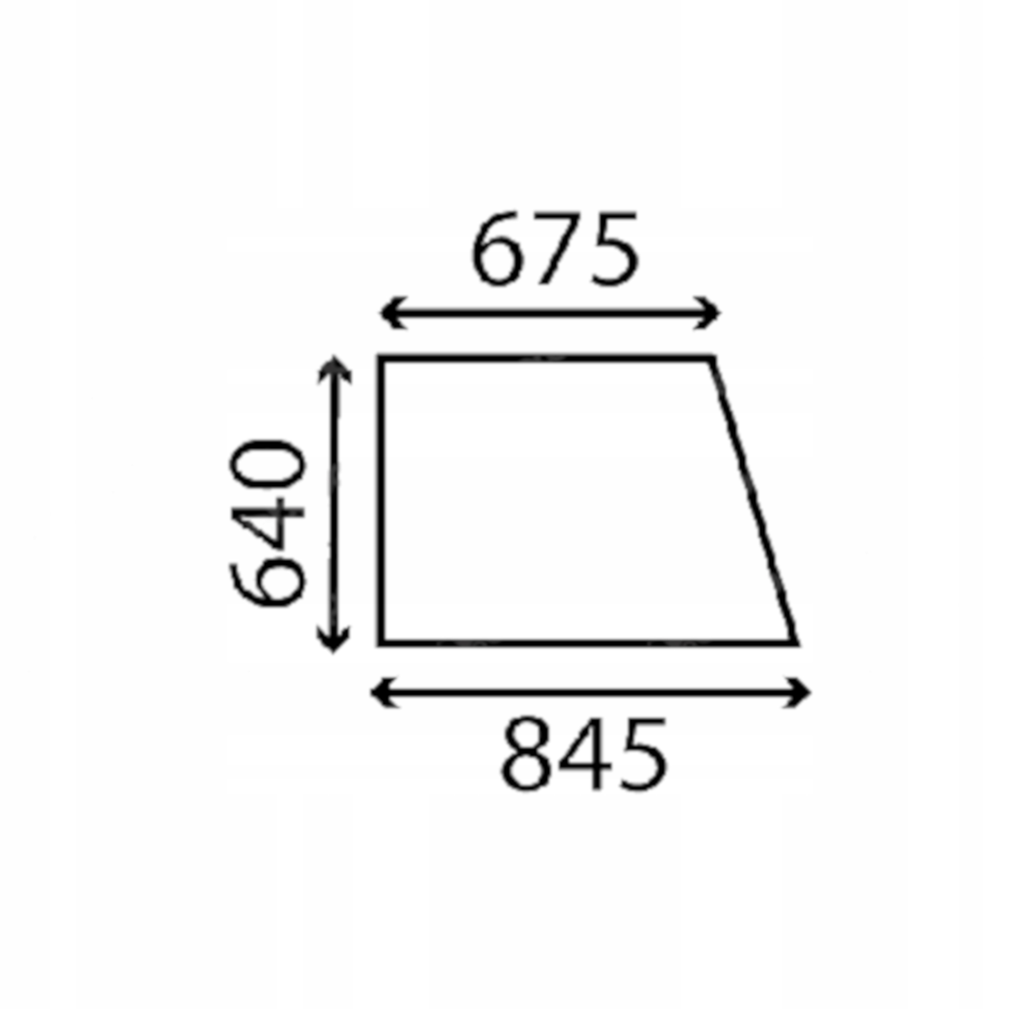 čelní sklo pro traktor Case boční 3217039R1