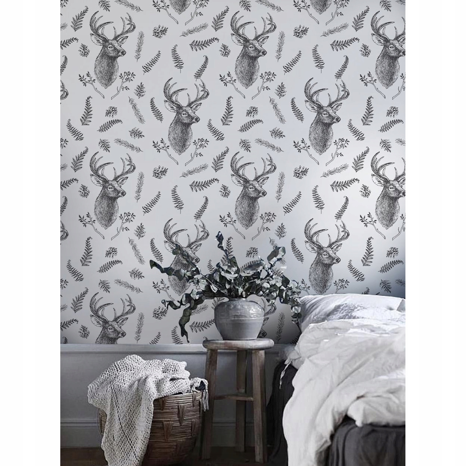 

Samoprzylepna fototapeta Jeleń z ziołami 250x250cm