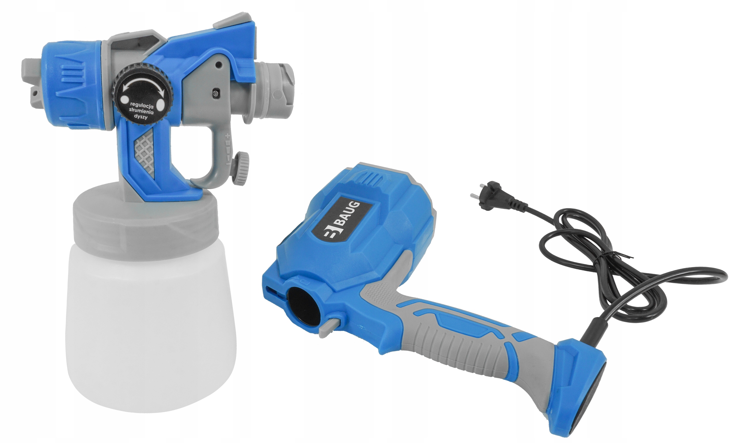 AGREGAT MALARSKI PISTOLET LAKIERNICZY NATRYSKOWY ELEKTRYCZNY DO MALOWANIA Zasilanie elektryczne