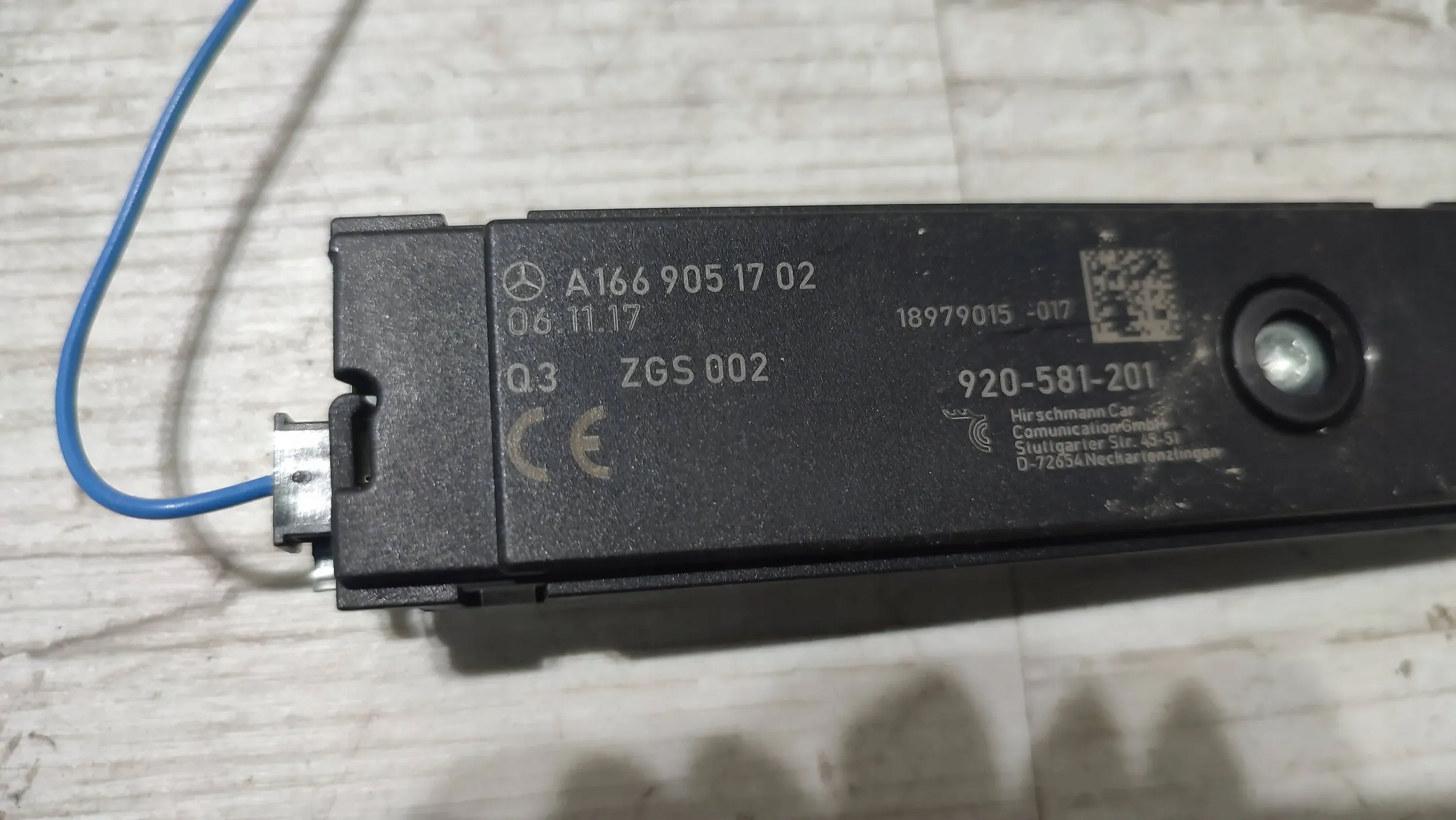 Mercedes-Benz A-classa W176 17r. 1.5cdi amplifier anteny