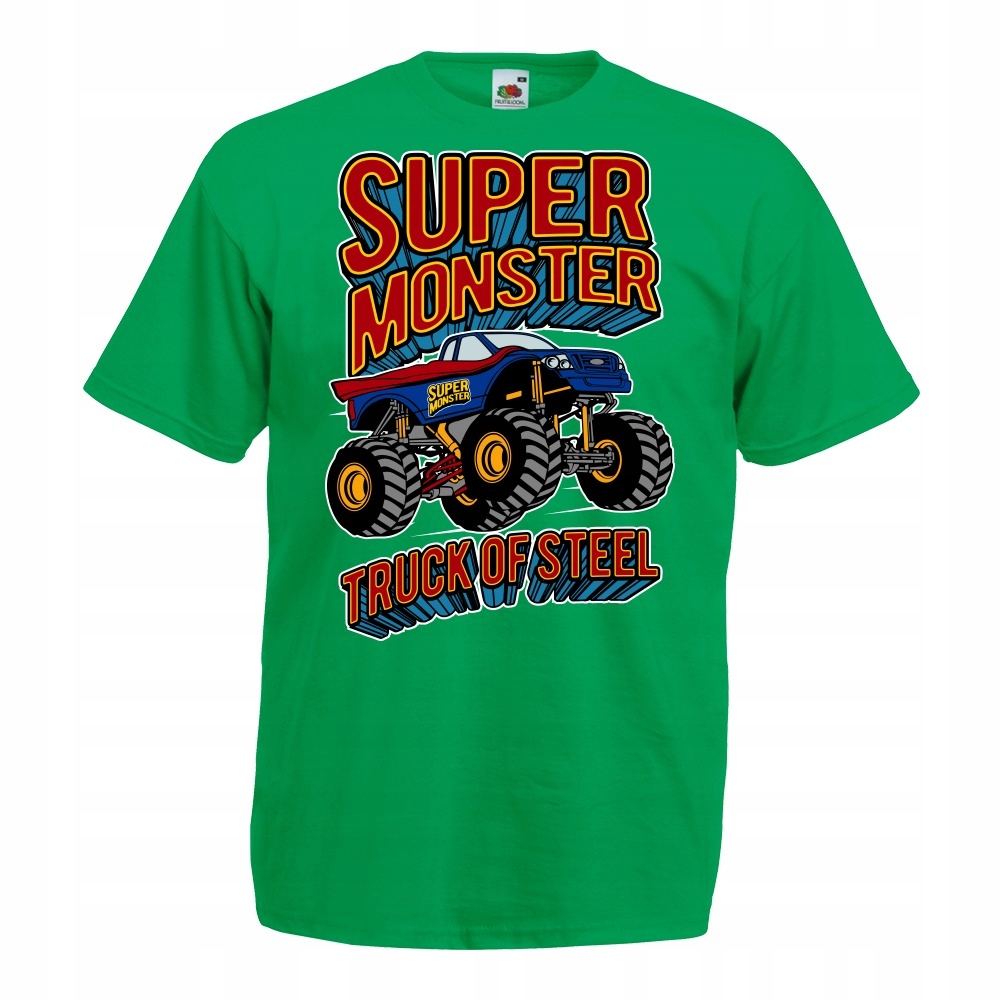 

Koszulka monster truck super samochód XL zielona