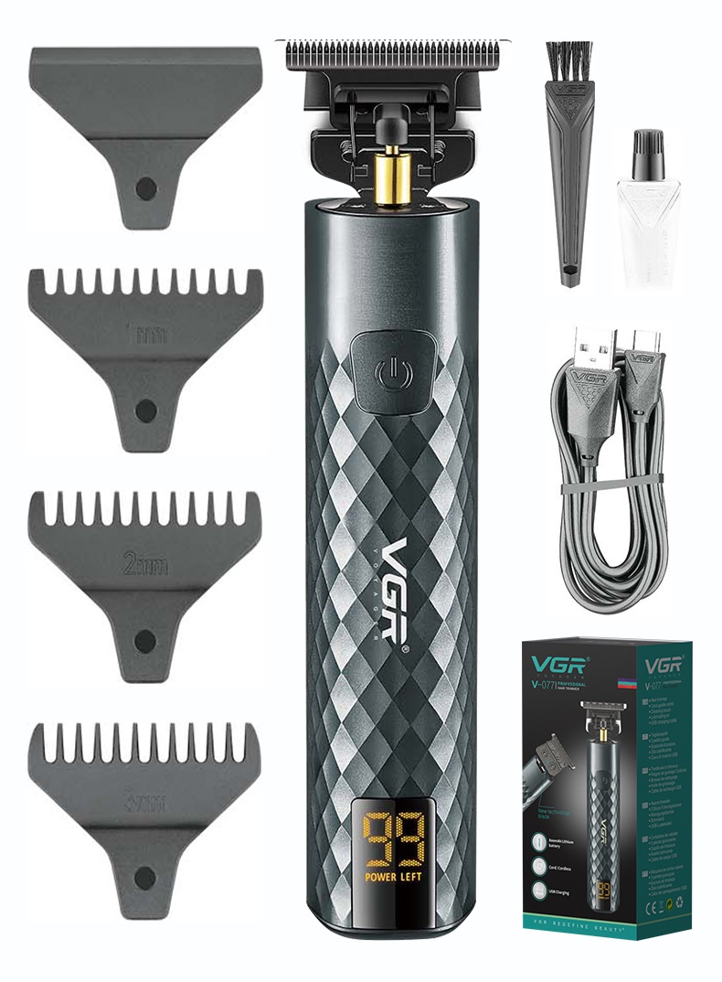 

Trymer golarka barberska usb wyświetlacz maszynka