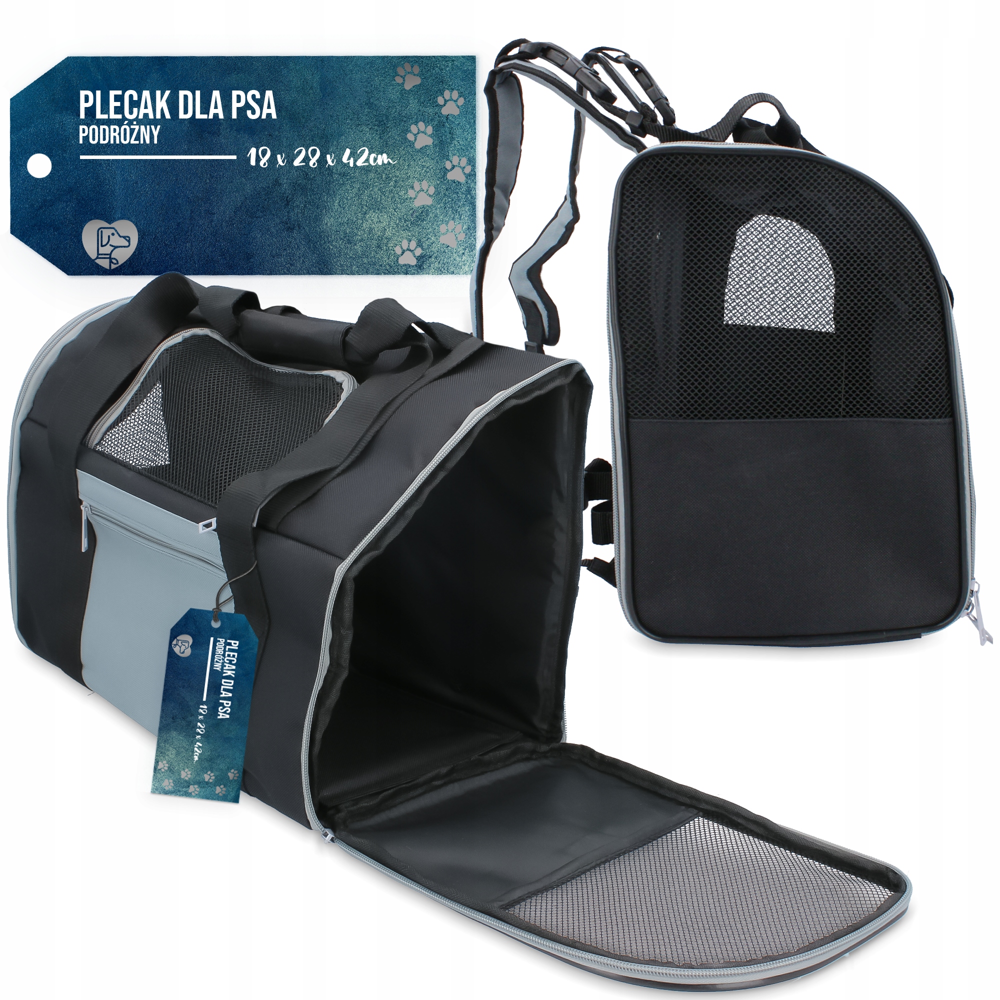 Levně Batoh Přepravka Batoh Přenosník Pro Kočky Přenosný vozík Noszeni 7N