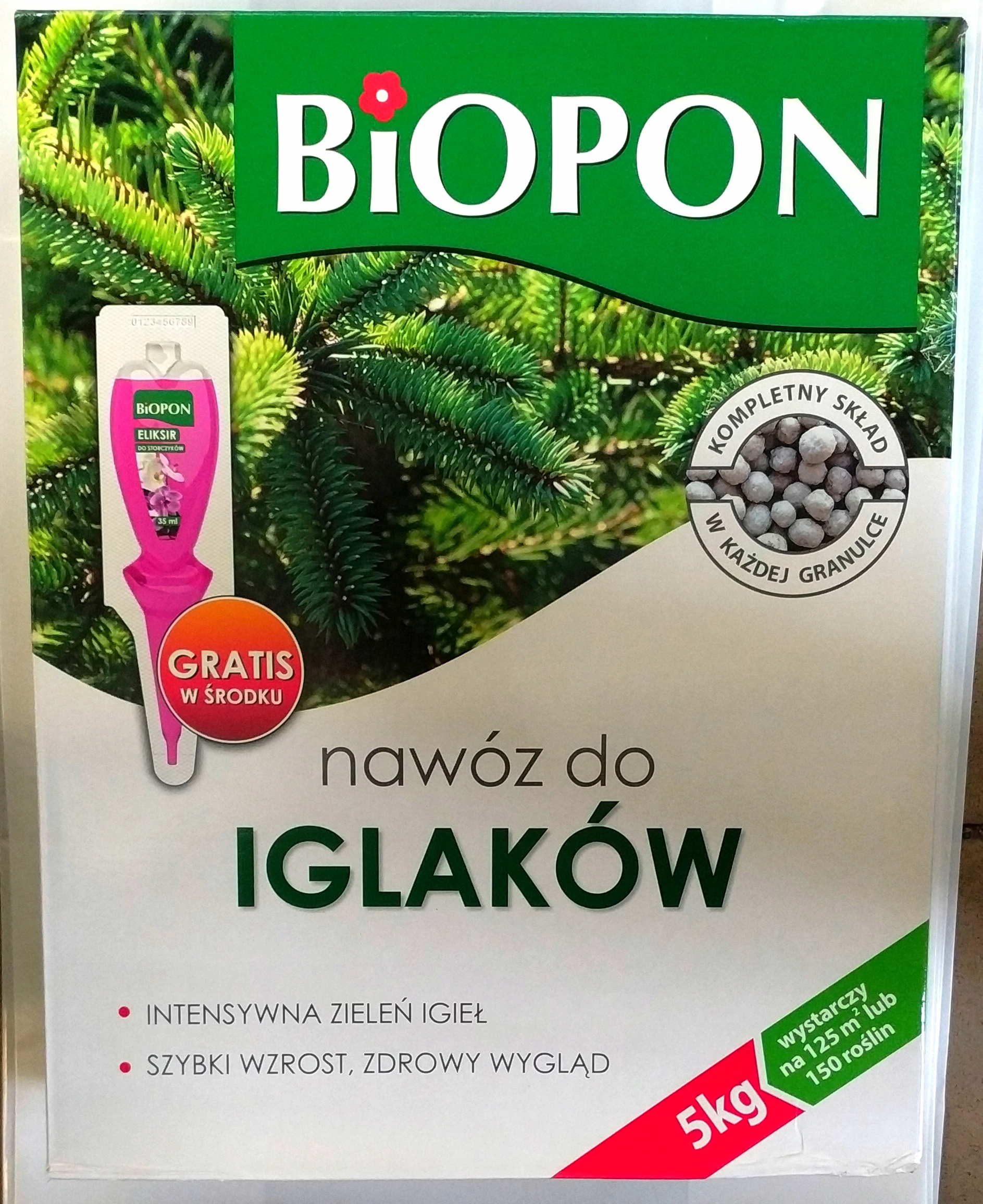 

Nawóz Biopon Do Iglaków granulowany 5 kg
