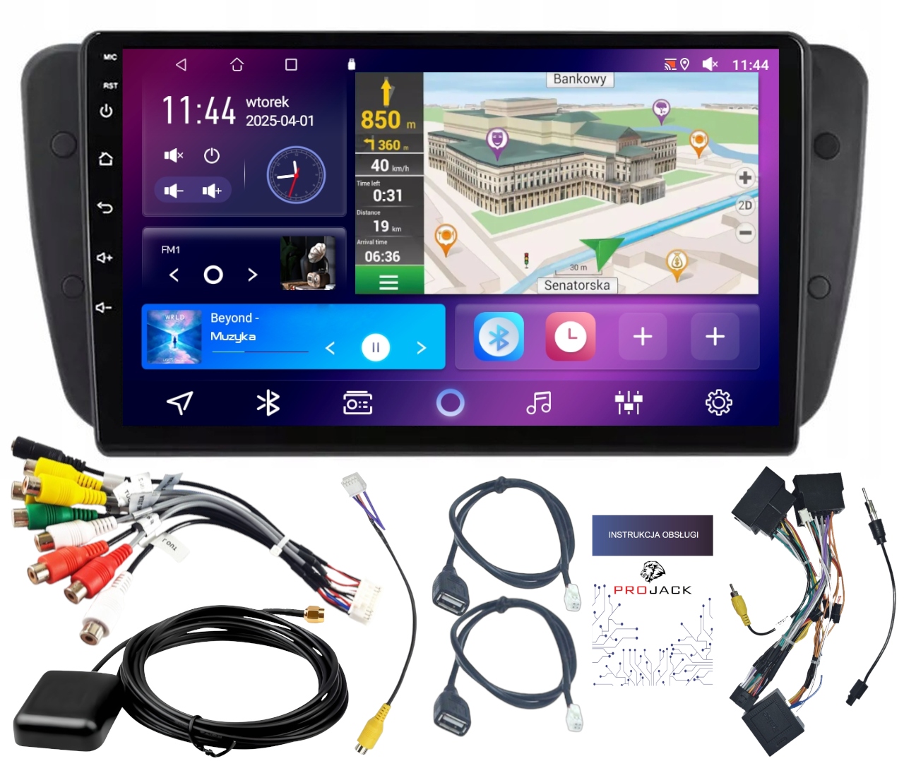 Autorádio S Navigáciou Seat Ibiza IV 2008-2017 Android Carplay 4/64GB
