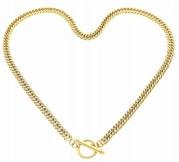 

Naszyjnik Złoty Chain Stal Chirurgiczna
