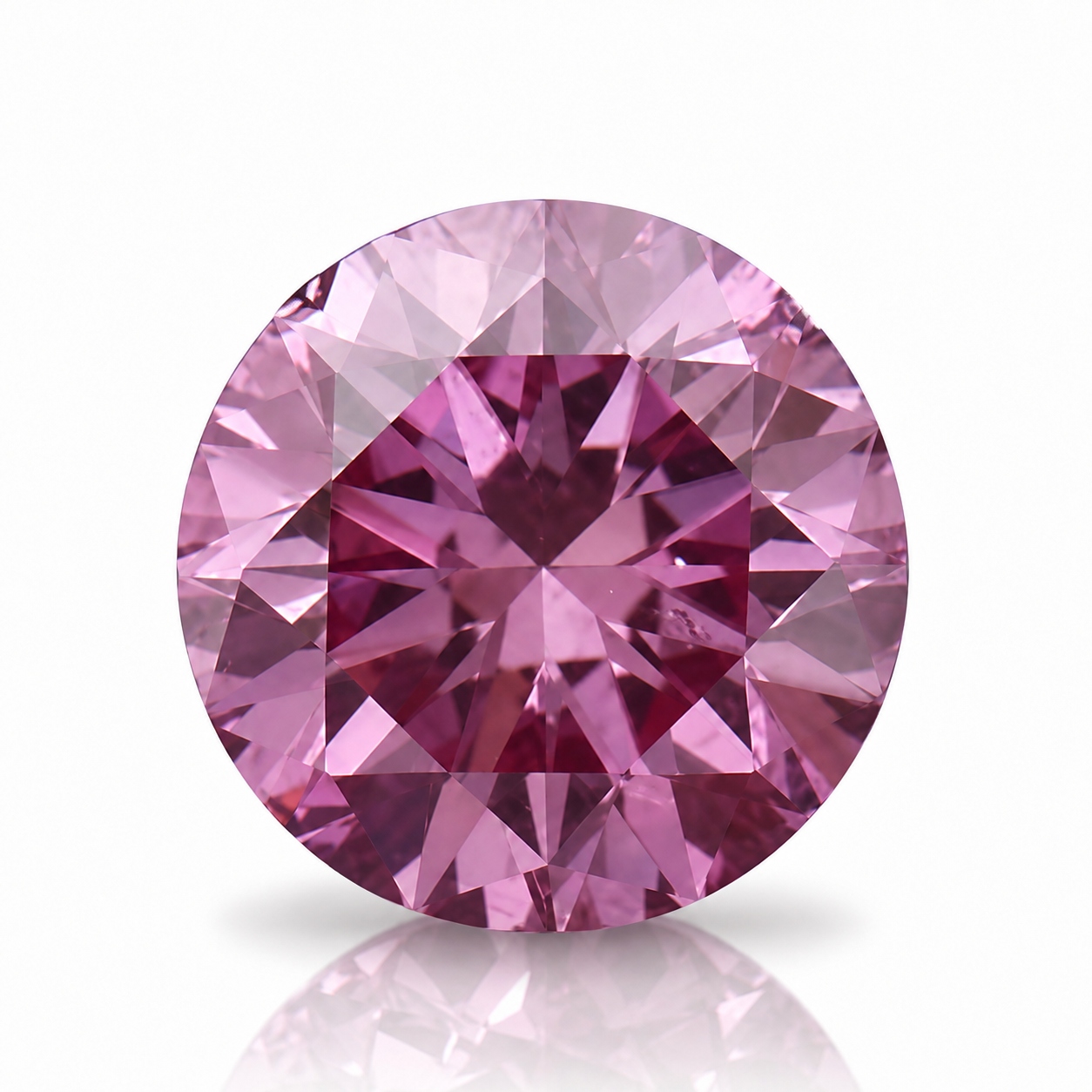 Přírodní diamant 0.04 ct Fialový Briliant VS2 certifikát Wbd