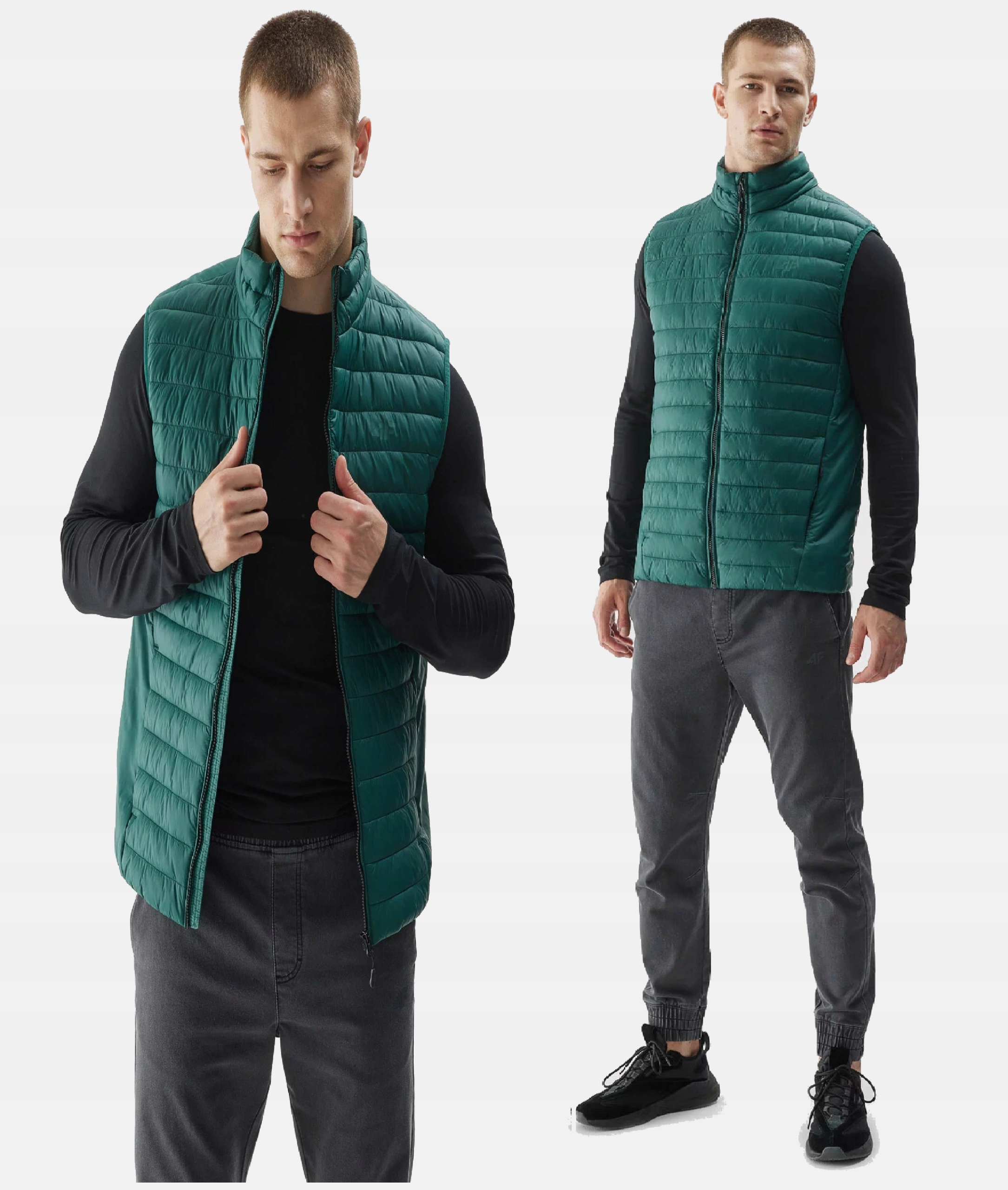 Bunda Bez Rukávů 4F Bez Kapuce Péřová Vesta TVESM062 XXL