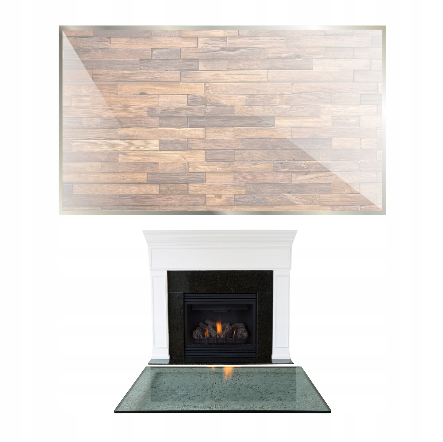 Sklo Pod Krb Koza Tvrzené Sklo Základna Rozměr 80x52 Průhledné