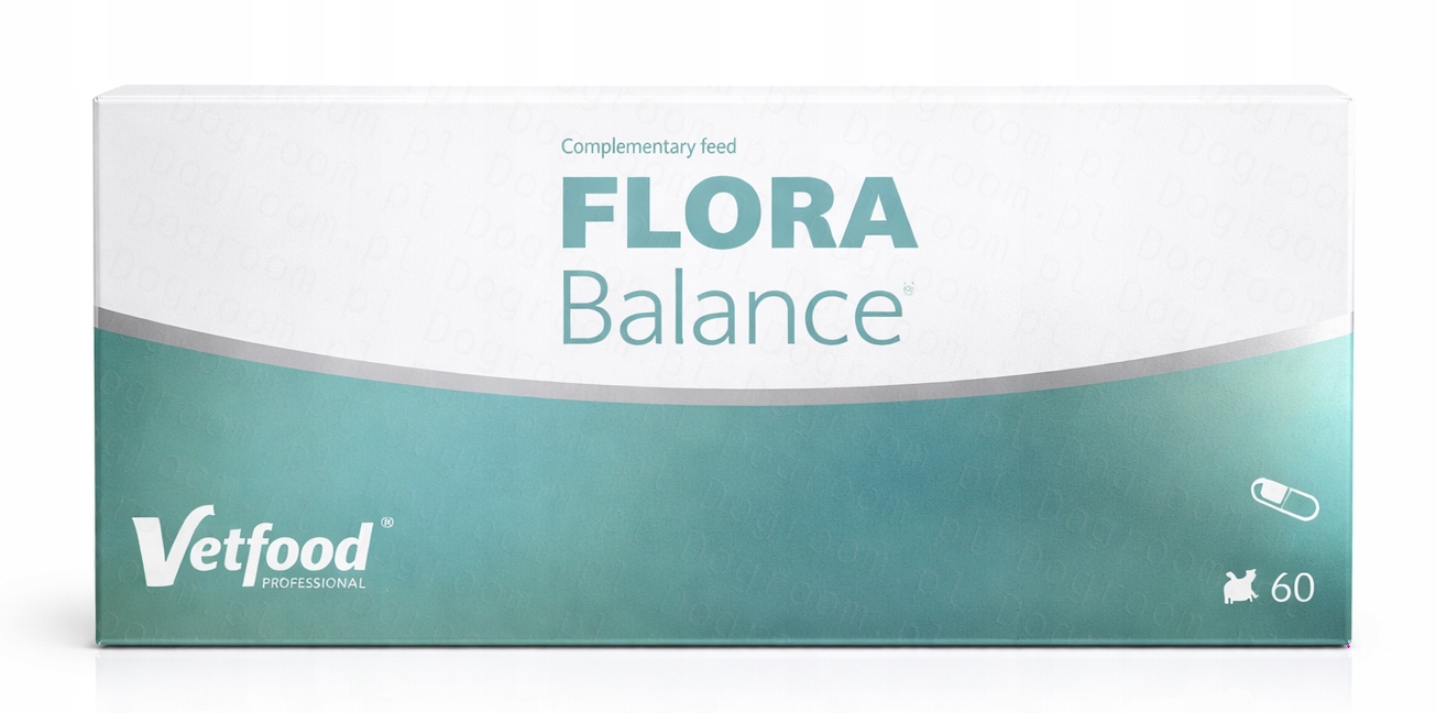 Vetfood Flora Balance 60 kapsułek dla psów Oryginalne opakowanie