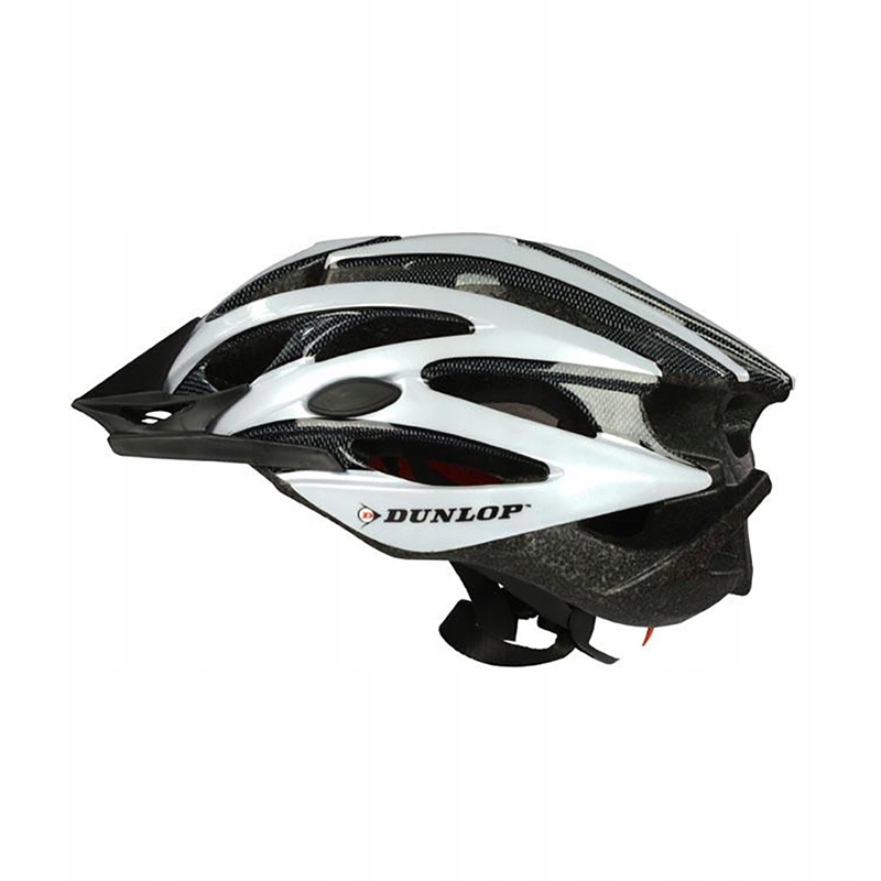 Dunlop Mtb cyklistická přilba nastavitelná M 55-58 cm Bílo černá